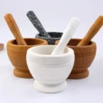 Mortar and Pestle Set 2-Piece Resin Spice Grinder Bowl - Image 4