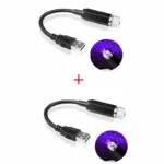 2X Romantic LED Starry Sky Night Light 5V USB Powered Galaxy Star Projector Lamp for Car Roof Room Ceiling Decor Plug and Play - Image 16