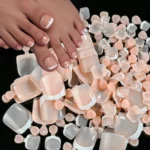 120Pcs 9-Colors French Fake Toenails Summer Short Sqaure Press On Toe Nails Tips Glossy Nude/Pink/Brown Full Cover False Toenail - Image 4