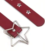 Punk style star buckle decorative belt with multiple holes, small star shaped eyes, multifunctional belt, suitable for fashionab - Image 3