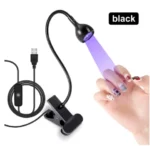 Nail LED UV Lamp for Drying Gel Nails Polish Clip-On Flexible Desk Mini Portable USB Nail Lamp UV Light Dryer for Manicure Salon - Image 7