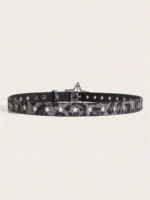 1pc Women's Y2K Star Studded Metal Hollow Star Belt, Suitable For Casual Daily Wear - Image 3