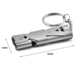 Double Pipe Whistle Pendant Keychain High Decibel Portable Outdoor Survival Emergency Camping Tool Multifunction 1PC - Image 6