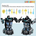 Transformable Robot Car Toy Ages 4–12 Sports Vehicle Model - Image 6