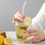 Reusable Glass Straws 5-Piece Set with Cleaning Brush - Image 6