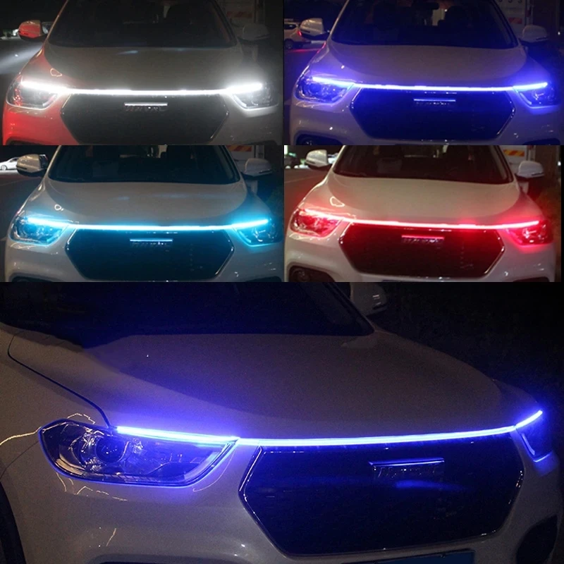 S1b1fda3c4fc64e59bc81dafea6b7d52fQ.webp 150cm LED Daytime Running Light Scan Starting Car Hood Decorative Lights DRL Auto Engine Hood Guide Decorative Ambient Lamp 12V - Image 1
