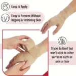 10/1Rolls Medical Adhesive Bandage Elastic Breathable Sports Self Adhesive Tape Beige Wrap Finger Tape For Wrist Ankle First Aid - Image 2