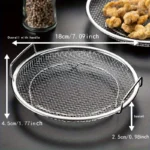 Stainless Steel Filter Tray Round Mesh Kitchen Strainer Basket - Image 2