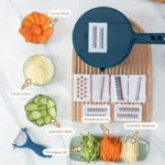 9 in 1 Vegetable Cutter Multi-Functional Potatoes Manually Cut Shred Slicer Grater Kitchenware Acceesories Tools - Image 4