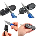 Portable Knife Sharpener 4-in-1 Tungsten Ceramic Pocket Tool - Image 4