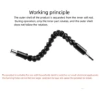 Electric Drill Screwdriver Bit Multifunctional Universal Snake flexible Hose Cardan Shaft Connection Soft Extension Rod Link - Image 4