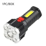 5LED High Power Led Flashlights Rechargeable Camping Spotlight with Side Light 3 Lighting Modes for Camping Adventure Outdoor - Image 7