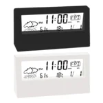 LED Thermometer Thermo-Hygrometer Multifunction Electronic Clock Temperature Humidity Meter Weather Station for Home With Alarm - Image 2