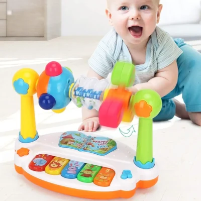 baby piano toy 18cm music keyboard with lights