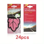 3-60pcs Car Air Freshener Natural Scented Tea Paper Auto Hanging Vanilla Perfume Fragrance Leaf Shape Car Accessories Interior - Image 22