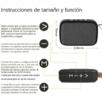 Portable Bluetooth Speaker 3W with FM Radio & TF Card Support - Image 2