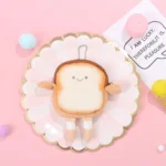 Cartoon Toast Bread Plush Wallet Children Coin Purse Earphone Bag Coin Key Bag Doll Bag Pendant Birthday - Image 7
