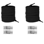 New Without Ties Elastic Laces No Tie Shoe Laces Press Lock Shoelaces Sneaker Kids Adult 8MM Widened Flat Shoelace for Shoes - Image 31
