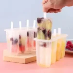 4-Link Old Popsicle Mold With Lid Home Made Homemade Mung Bean Popsicle Homemade Ice Cream Frozen Ice Cream Molds - Image 5