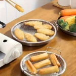 Stainless Steel Filter Tray Round Mesh Kitchen Strainer Basket - Image 4