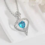 Elegant Style Heart shaped Pendant Necklace Hollow Design Mother's Day Gift Party Suitable for Best Friends Without Box - Image 19