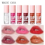 6pcs/set Small bottle Hydrating Jelly Lip Oil long-lasting Moisturizing  smooth shimmering Lip Hydrating Liquid - Image 2