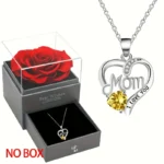 Elegant Style Heart shaped Pendant Necklace Hollow Design Mother's Day Gift Party Suitable for Best Friends Without Box - Image 10
