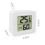 LED Thermometer Thermo-Hygrometer Multifunction Electronic Clock Temperature Humidity Meter Weather Station for Home With Alarm - Image 8