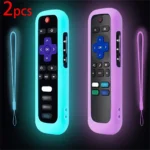 1/2/3 piece set of luminous silicone remote control with rope suitable for TCL Hisense Roku TV remote control - Image 9