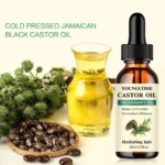 Mix Castor Oil and Rosemary Oil for Hair Growth Enhances hair thickness and Shine, Reduce Hair Loss and Split Ends Hair Care Oil