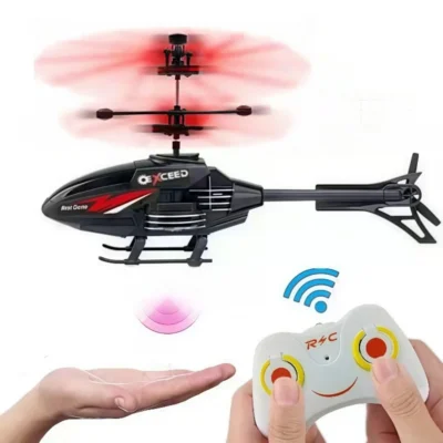 induction helicopter toy 2 channel sensor aircraft