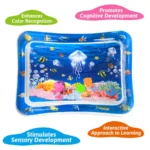 Baby Water Play Mat 1PC Inflatable Tummy Time Activity Pad - Image 2