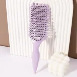 Curling Styling Brush 1PC Hollow Massage Comb for Hair & Wigs - Image 4