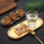 Stainless Steel Dessert Plate 18/23cm Oval Serving Tray - Image 4