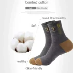 10pairs Breathable Cotton Sports Stockings Men Bamboo Fiber Autumn and Winter Men Socks Sweat Absorption Deodorant Business Sox - Image 5