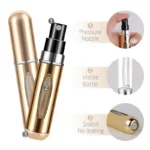 1/4Pcs 5ml Perfume Atomizer Portable Liquid Container for Cosmetics Traveling Mini Aluminum Spray Empty Refillable Bottle - Image 5