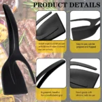 Grip & Flip Spatula 2-in-1 Non-Stick Nylon Tongs - Image 4