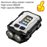 MINI USB Rechargeable LED Flashlight Portable Tail Magnet Flashlight Super Bright Camping Lantern Side COB Emergency Light - Image 8