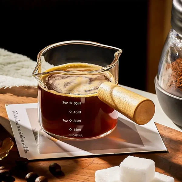 Glass Espresso Measuring Cup