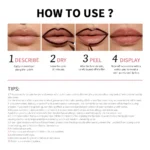 Lip Liner Pencil Peel Off Lip Stain Tattoo Long Wearing Matte Waterproof Smudge Proof Transfer Proof Lip Cosmetic For All Day - Image 6
