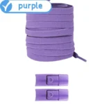 New Without Ties Elastic Laces No Tie Shoe Laces Press Lock Shoelaces Sneaker Kids Adult 8MM Widened Flat Shoelace for Shoes - Image 21