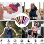 Elastic Hair Band Fashion Headbands Solid Color Knitted Sports Running Fitness Yoga Hair Bands Makeup Hair Accessories For Women - Image 5