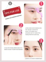 8Pcs Reusable Eyebrow Stencils,Eyebrow Shaping Kit,Eyebrow Makeup Template,Eyebrow Shaper-8 Styles For Different Eyebrow Shapes - Image 4