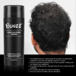BUNEE Hair Fiber 27.5g: Men's Natural Hair-Thickening Fibers for Balding Areas, Fills Part Lines, Includes 27.5g Fiber Powder. - Image 5