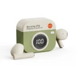 Retro Wireless Earbuds with Battery Display & ANC Charging Case - Image 9