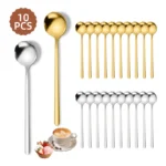 stainless steel coffee spoons 10pcs dessert set