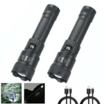 6000000LM LED Flashlight Rechargeable High Power Military Tactical Flashlight Telescopic Zoom Torch Lamp Outdoor Camping Lantern - Image 11