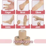 10/1Rolls Medical Adhesive Bandage Elastic Breathable Sports Self Adhesive Tape Beige Wrap Finger Tape For Wrist Ankle First Aid - Image 6