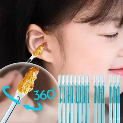 ear wax cleaning sticks 24pcs soft adhesive tips