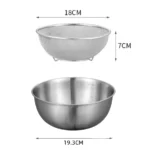 Stainless Steel Mixing Bowls 1-3PCS with Measurement Scale - Image 9
